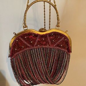 Beads pochette evening bag